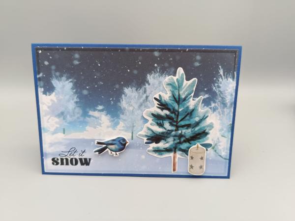 Winterkarte „Let it Snow“